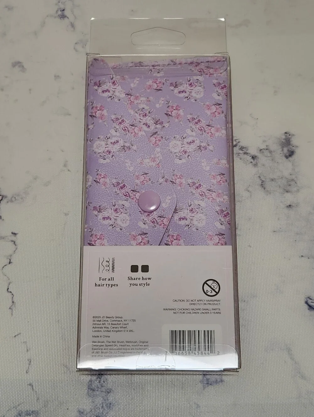 LoveShackFancy WetBrush Comb & Travel Case Floral NEW